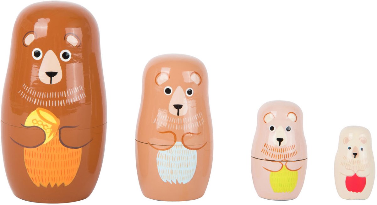 Small Foot - Wooden Matryoshka Doll Bear Family