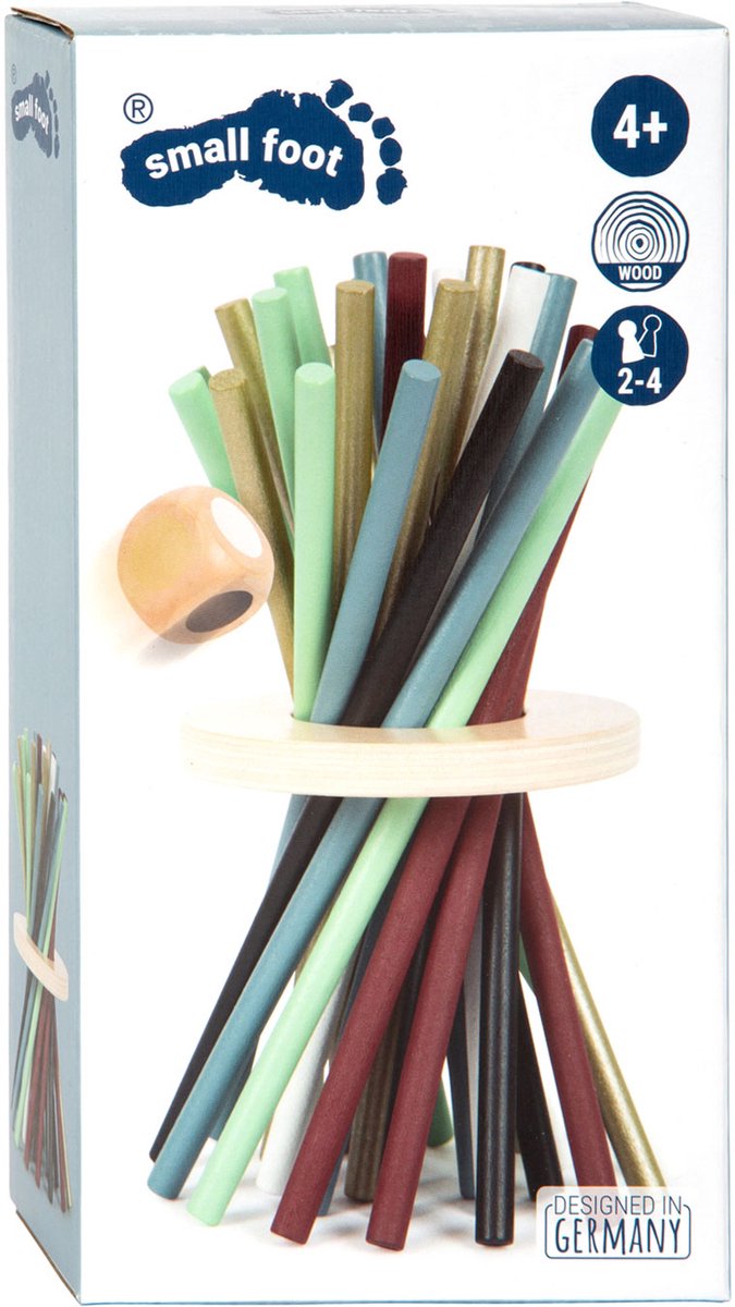 Small Foot - Wooden Mikado Vertical Game Gold Edit