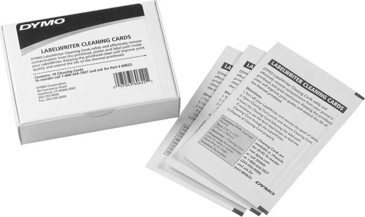 DYMO LabelWriter etiketmaskine rensekort | 10 stk
