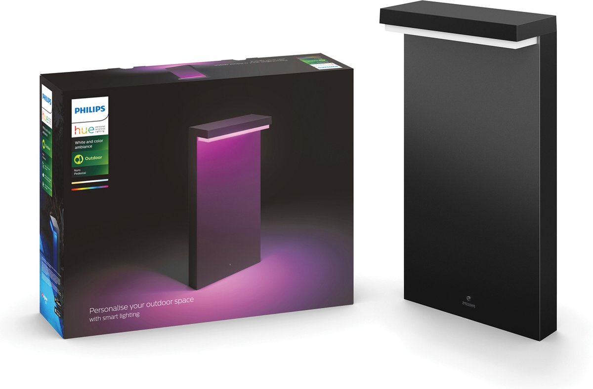Philips Hue Outdoor Nyro Bedlampe - Sort