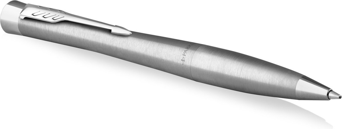 Parker Urban Metro metallisk med detaljer i krom, drejekuglepen