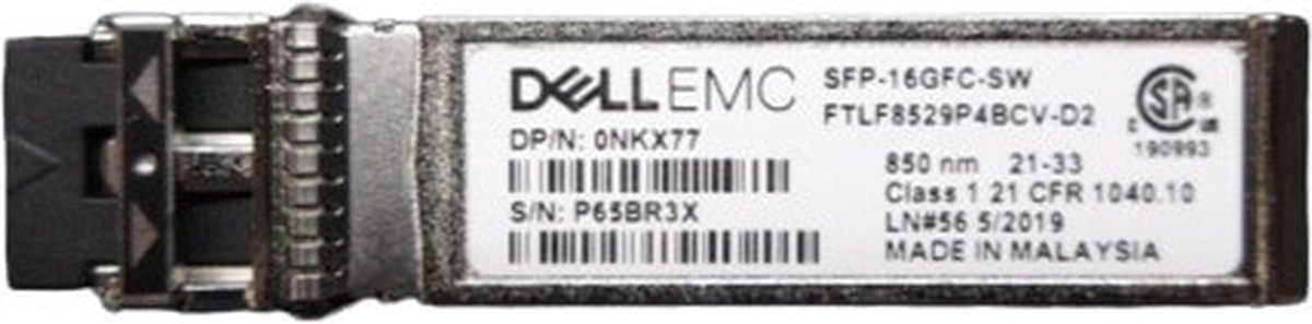 Dell Networking - Customer Kit - SFP (mini-GBIC) transceiver module - 16 Gigabit Ethernet