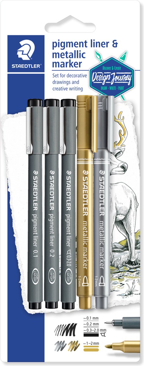 Staedtler STAEDTLER Pigm Liner Promo Sæt/Bk