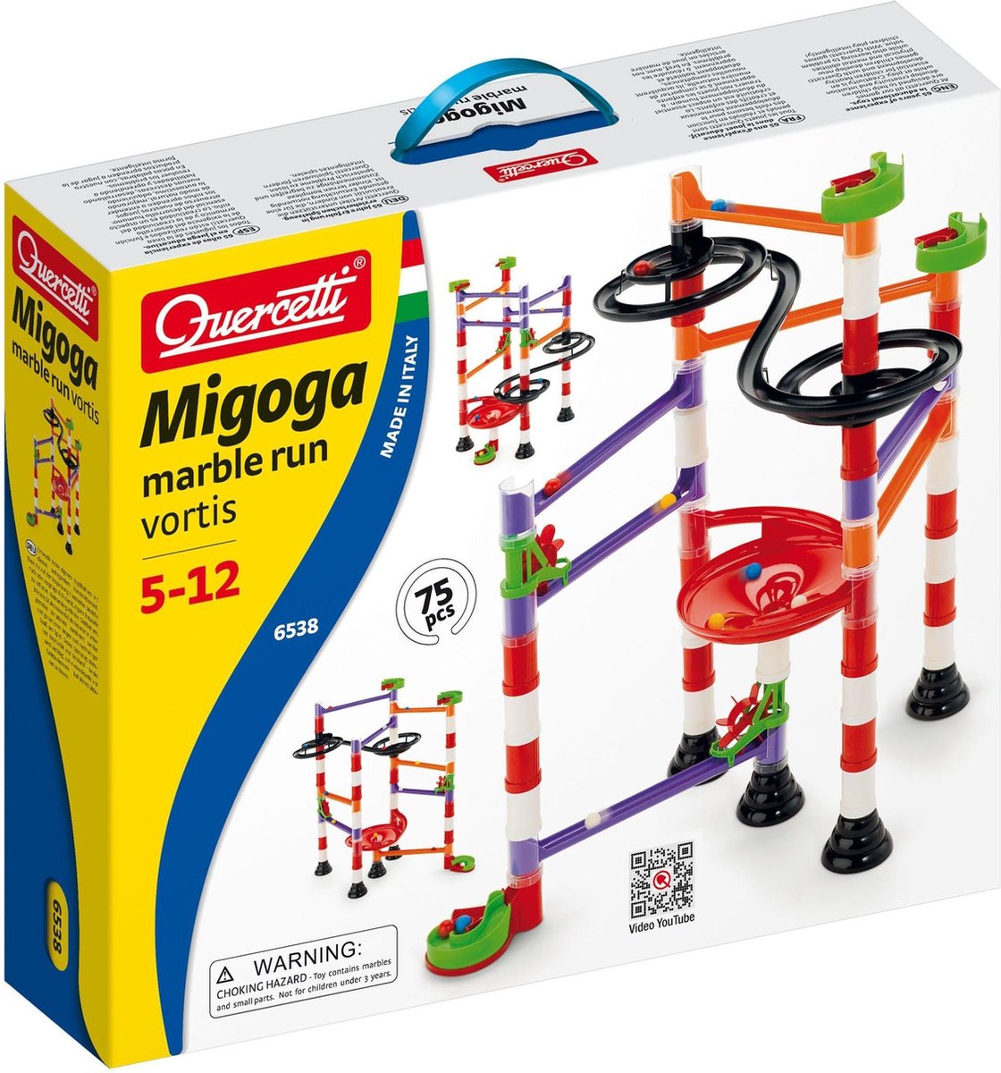 Quercetti Migoga Marble Run Vortis (75 pcs)