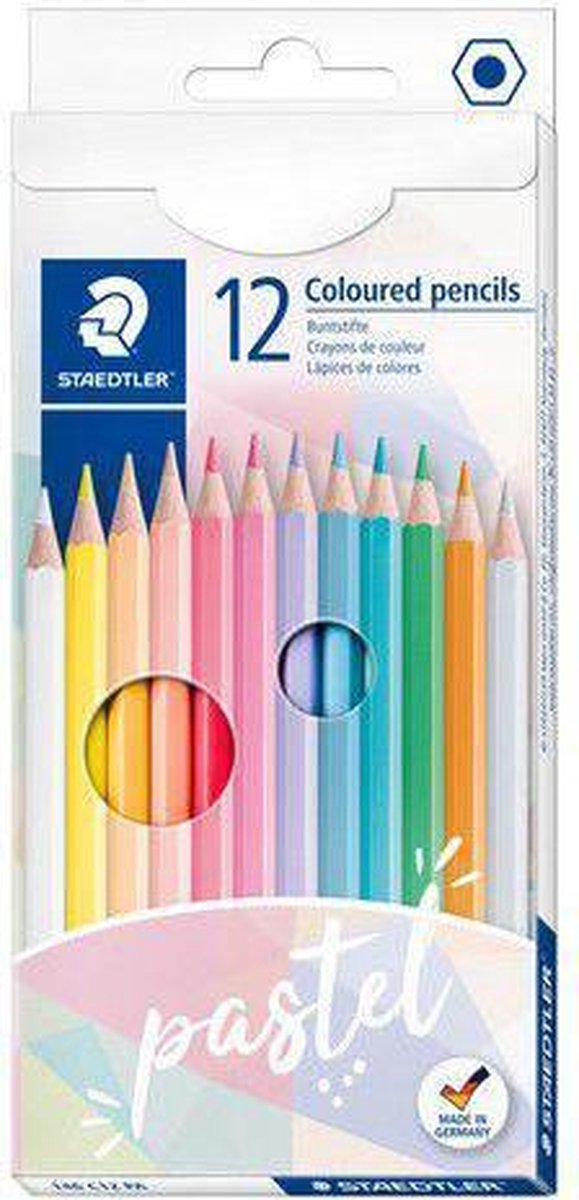 Staedtler Farveblyant 12 stk. ass. 100% PEFC