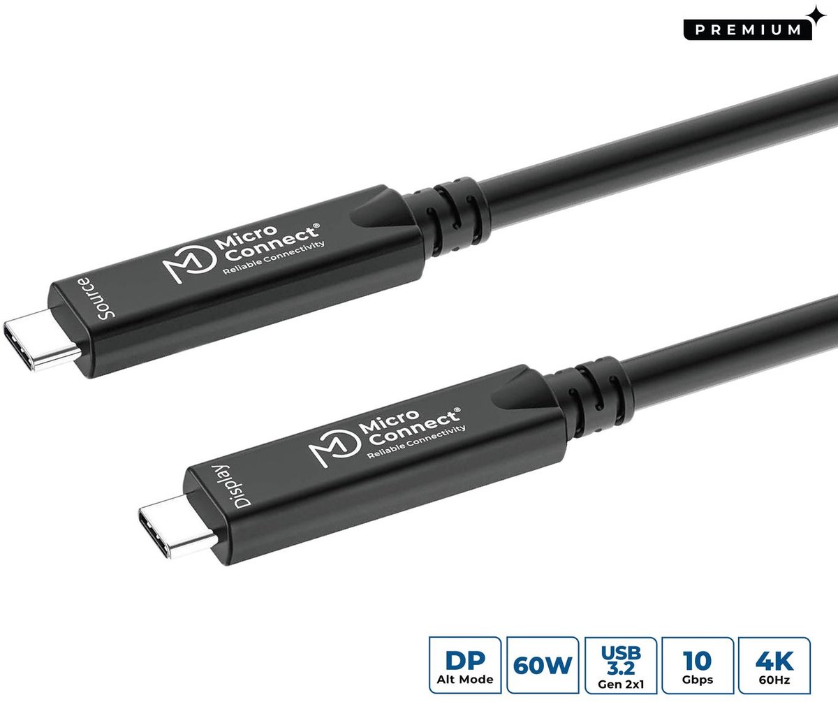 MicroConnect Premium - USB-C cable - 24 pin USB-C to 24 pin USB-C - 15 m