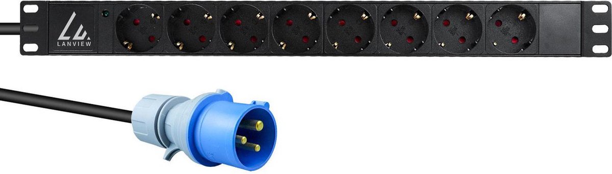 Lanview - power distribution strip - 16A - 4000 Watt