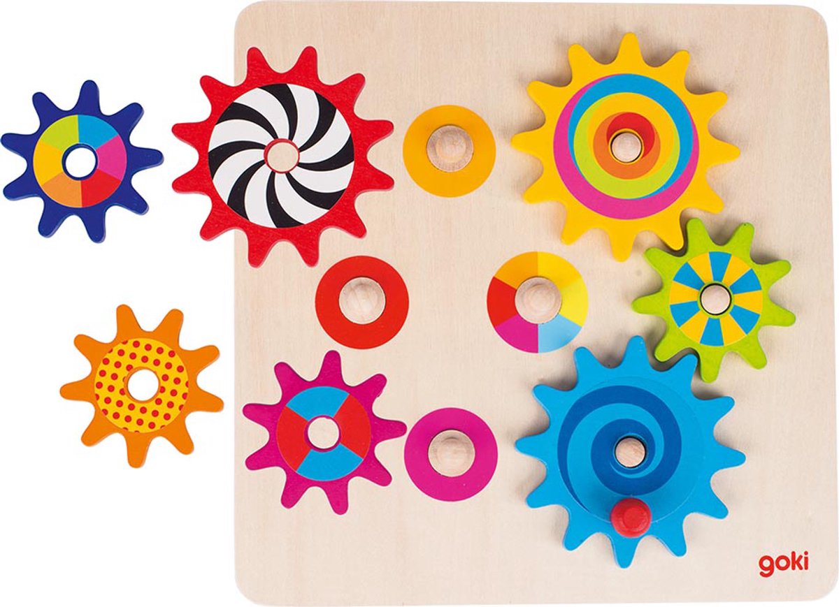 Goki Sprocket Puzzle 8pcs. Wood