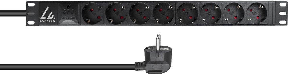 Lanview - power distribution strip - 16A - 4000 Watt