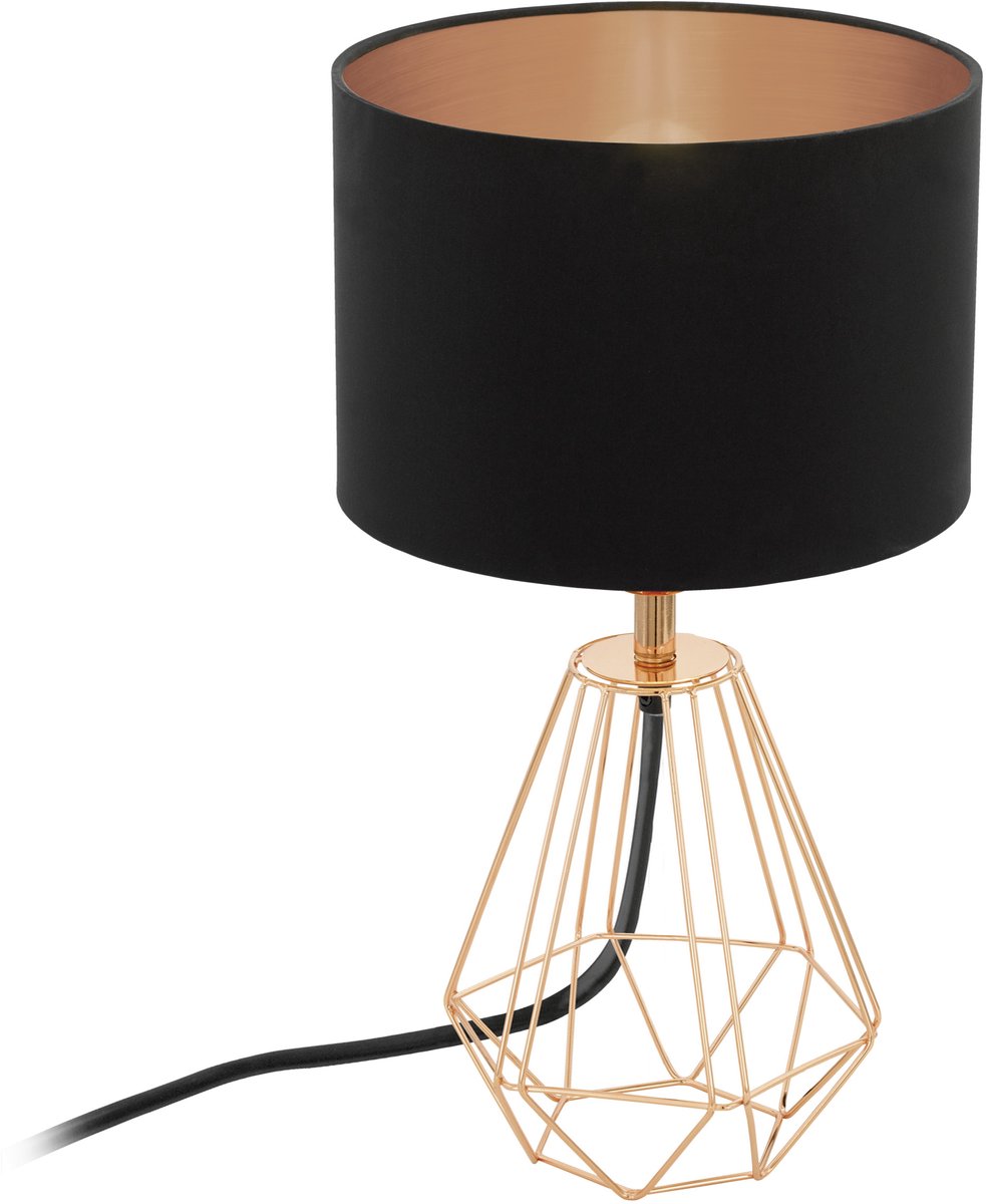 EGLO CARLTON 2 bordlampe, sort/kobber