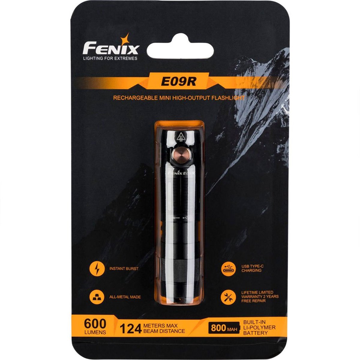 Fenix E09R - lommelygte