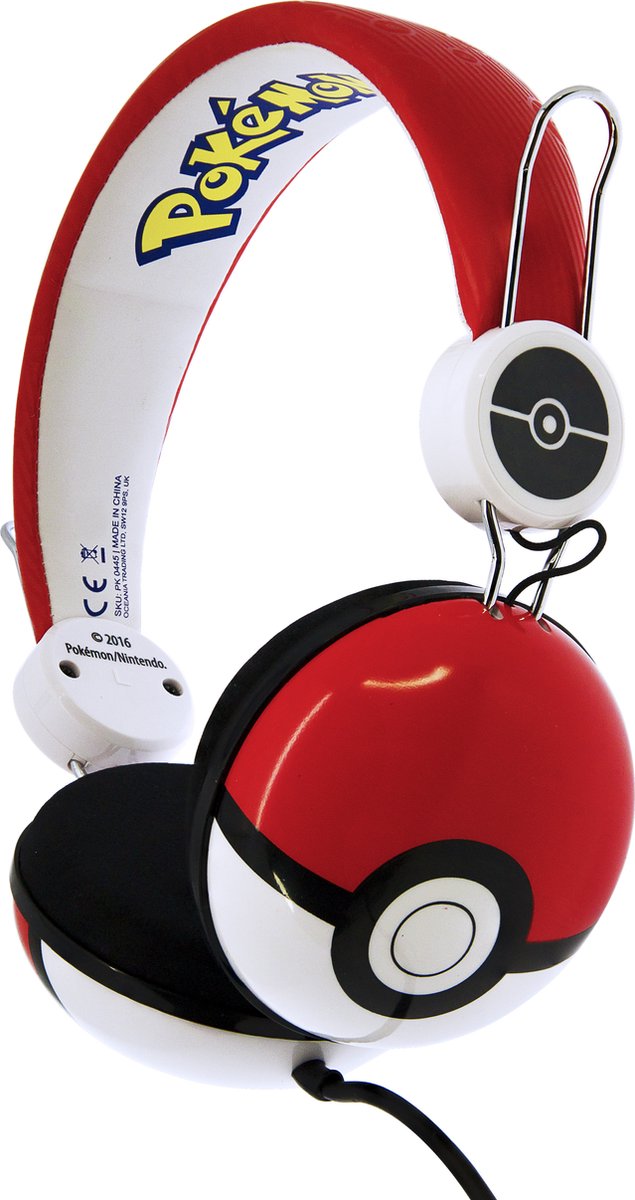 Pokemon Folding Headphones Teens Pokeball