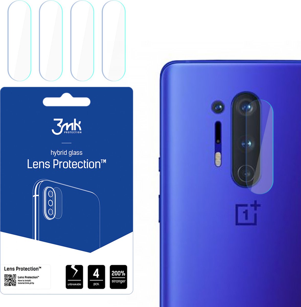 3mk Lens Protection™ Hybrid Camera Glass - OnePlus 8 Pro 5G