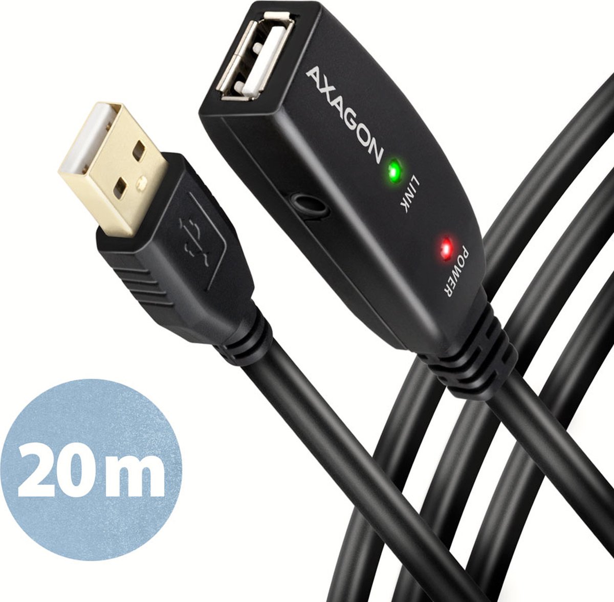AXAGON ADR-220 - USB-forlængerkabel - USB til USB - 20 m