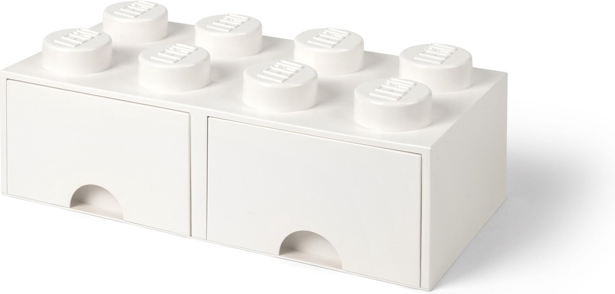 LEGO opbevaringskasse 8 med skuffer, hvid