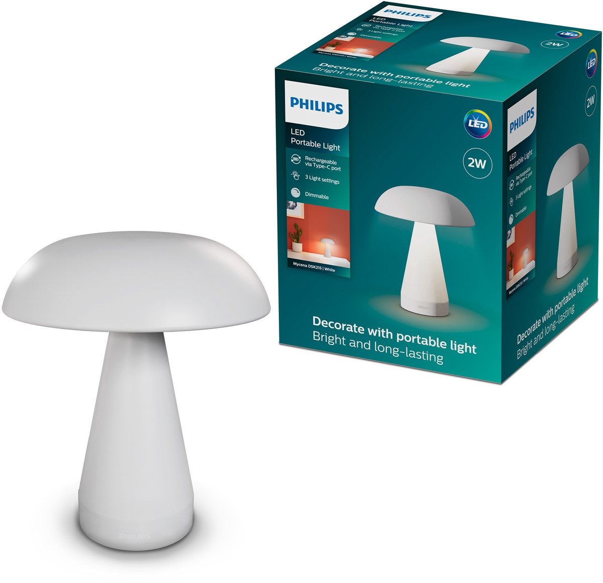 Philips Mycena DSK215 2W 30-65K W USB