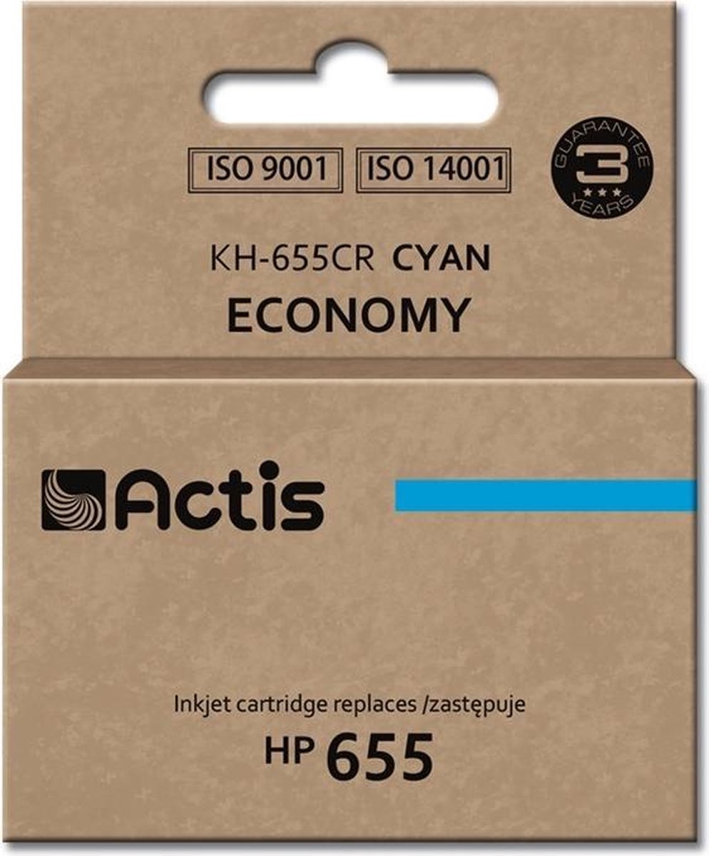 Actis standard KH-655CR - cyan - refurbished - ink cartridge (alternative for: HP 655)