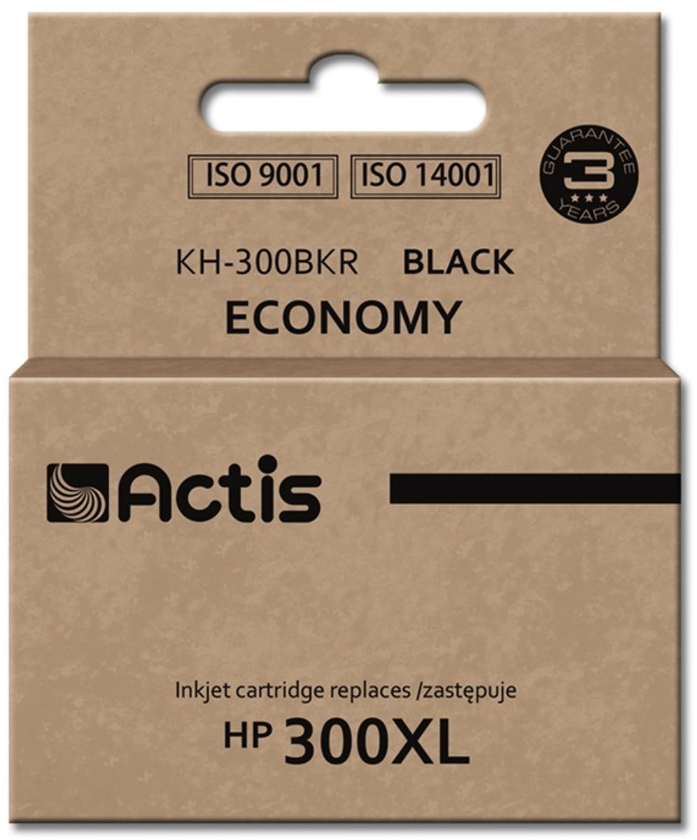 Actis KH-300BKR - black - refurbished - ink cartridge (alternative for: HP 300XL HP CC641EE)