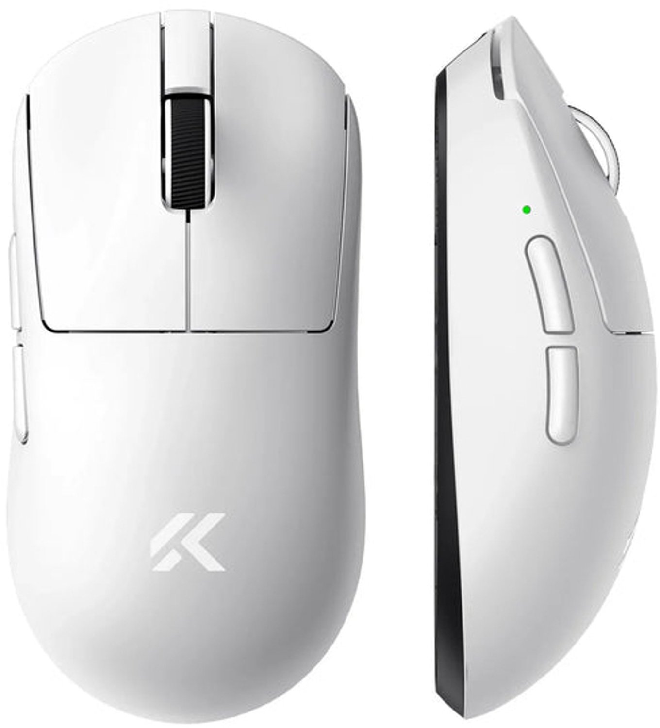 MCHOSE A7 V2 Ultra Lightweight Wireless - Gaming Mus - Optisk - 6 knapper - Hvid
