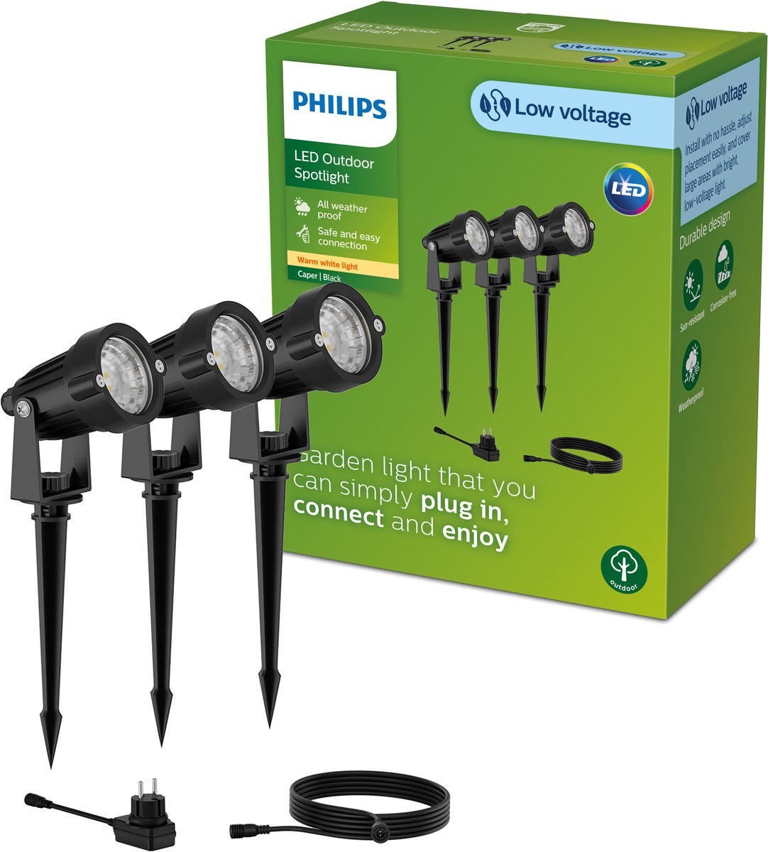 Philips Caper Spots 3pack + PSU (starter kits)