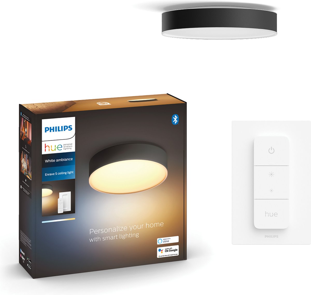 Philips Hue Enrave Medium Loftlampe - Sort