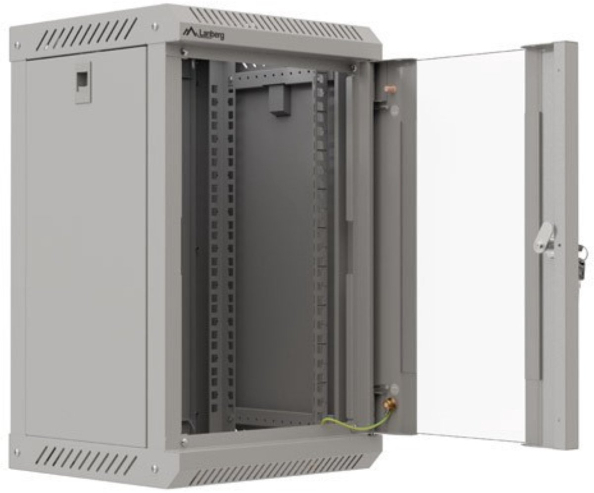 Lanberg WF01 Series - rack - 600x600 flat pack with perforated door - 9U