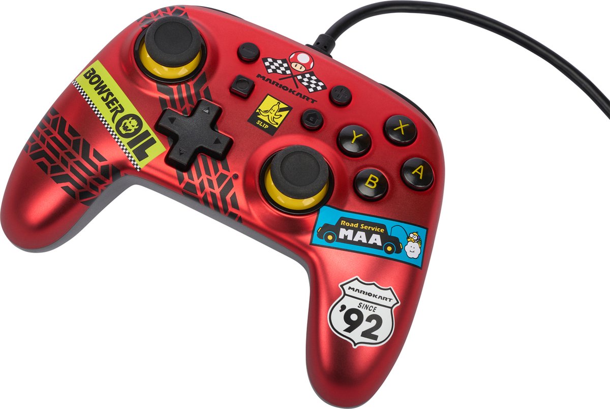 PowerA Nano kablet controller til Nintendo Switch - Mario Kart: Racer Red - Wired Controller - Nintendo Switch