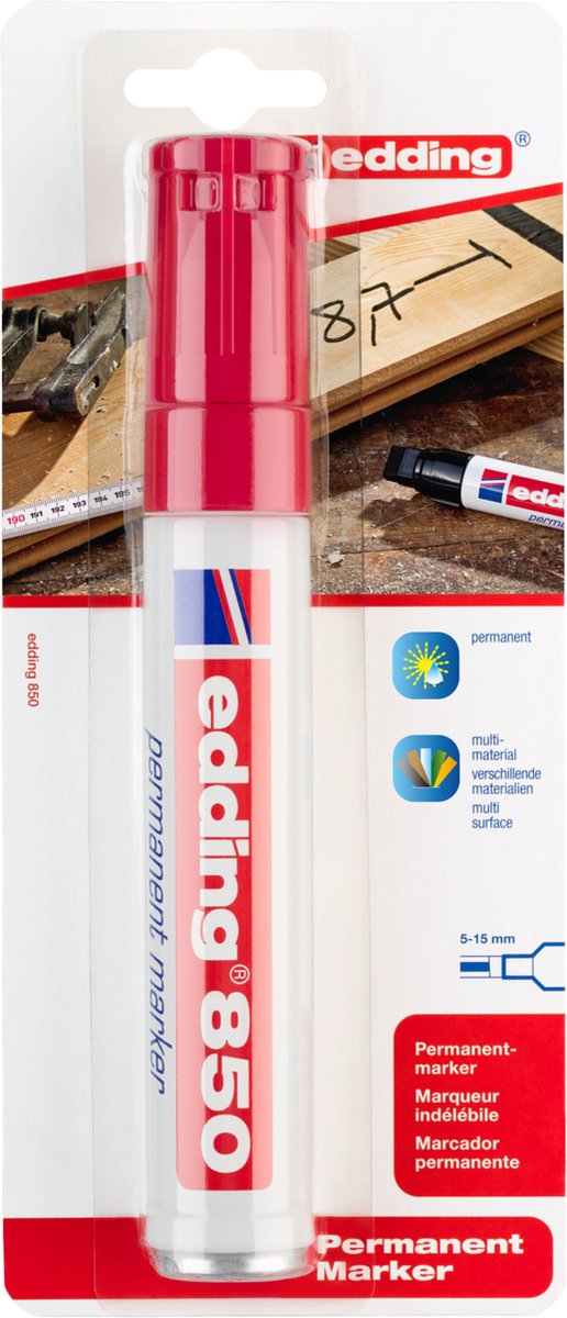 Edding e-850 Permanent marker rød
