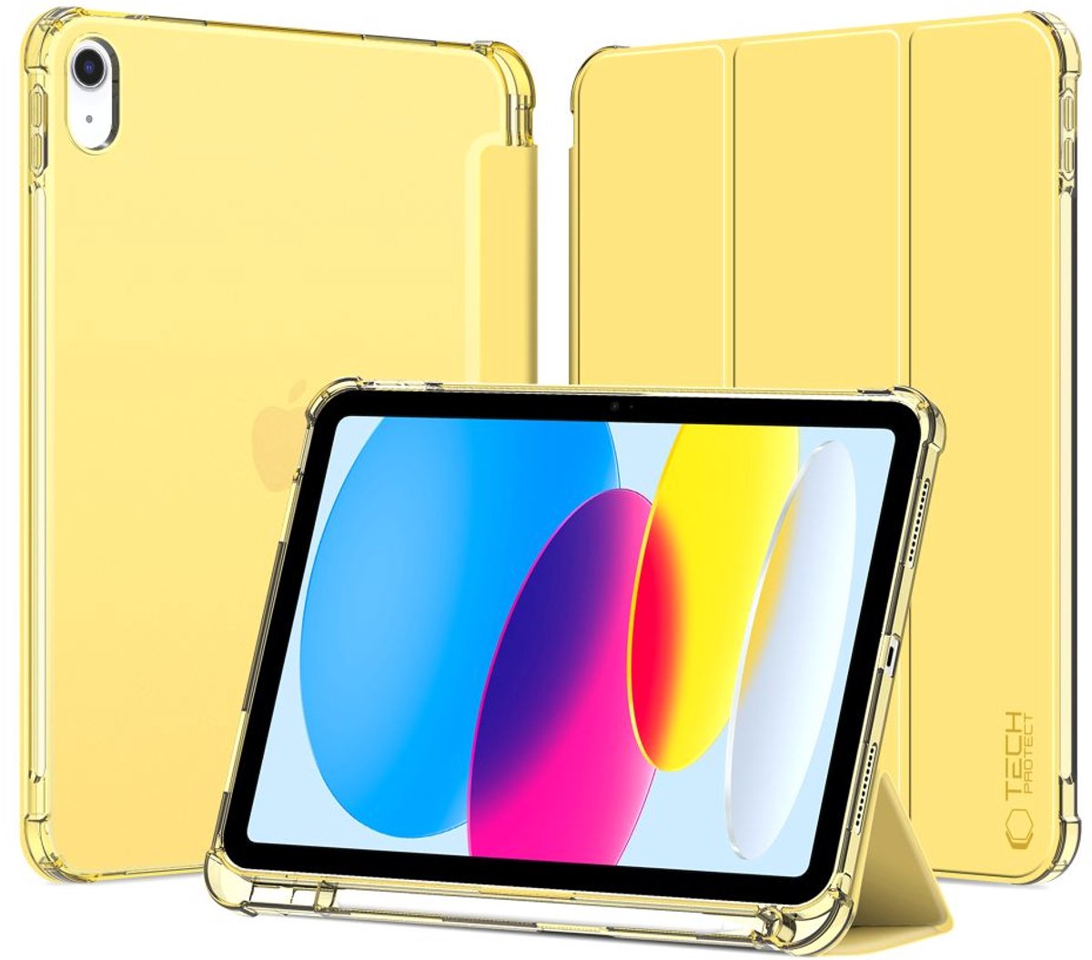 Tech-Protect SC Pen Hybrid Case for iPad 10 / 2022 - Yellow - Clear