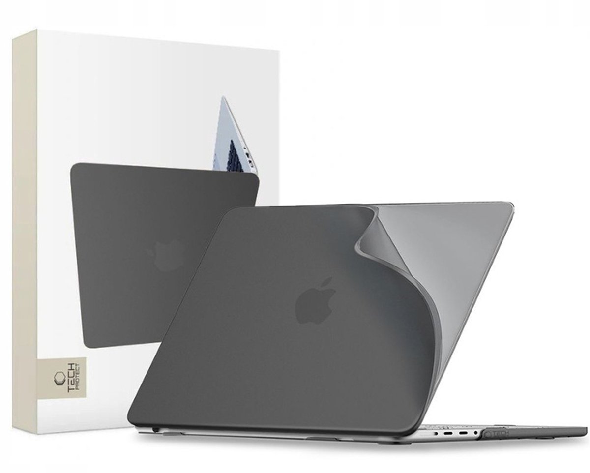 Tech-Protect Softshell Case for MacBook Pro 16" 2021 / 2023 / 2024 / 2025 / 2026 - Matte Black