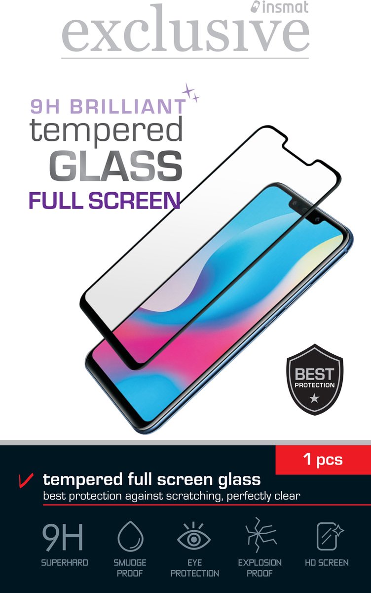 Insmat Full Screen Brilliant Glass - screen protector for mobile phone