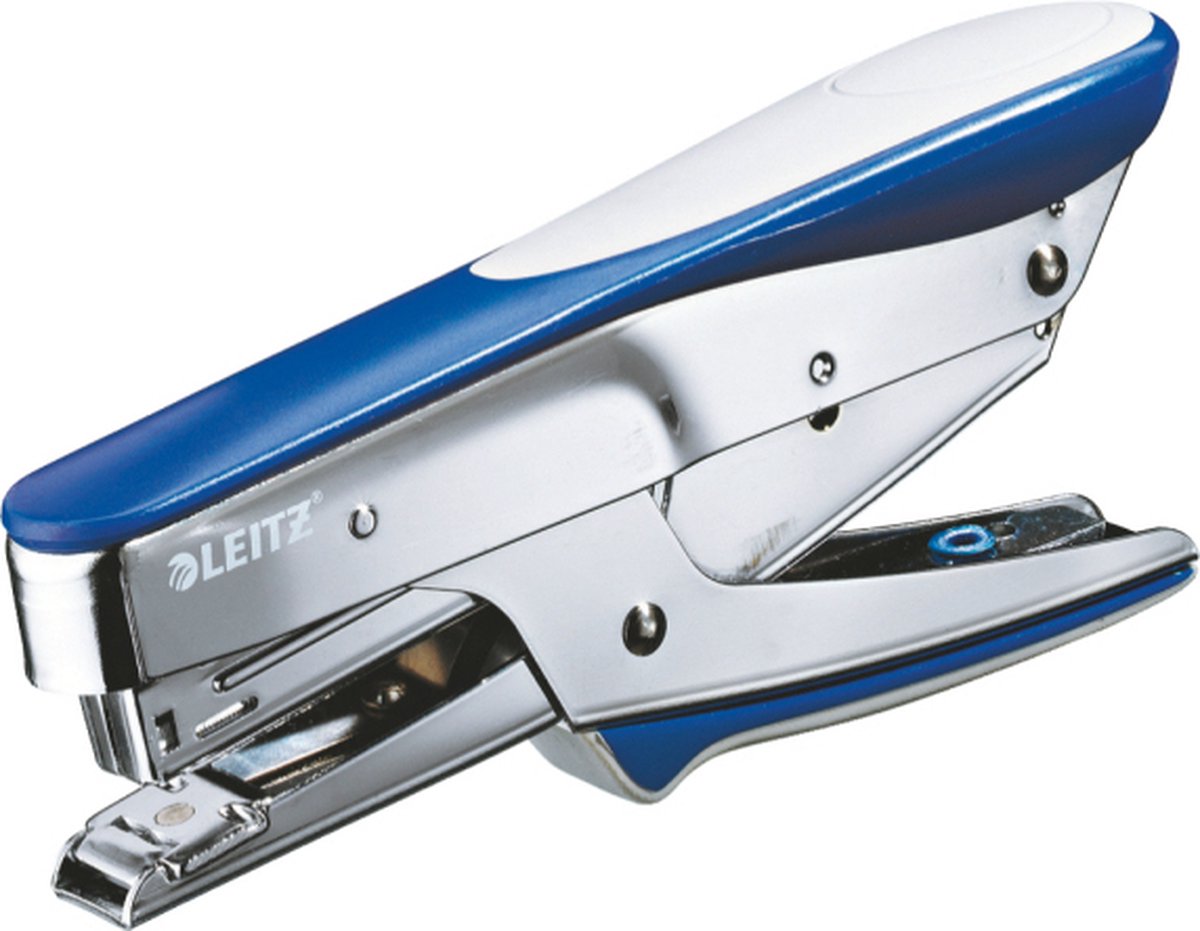 Leitz stapling pliers - 15 sheets - plastic metal - metallic blue