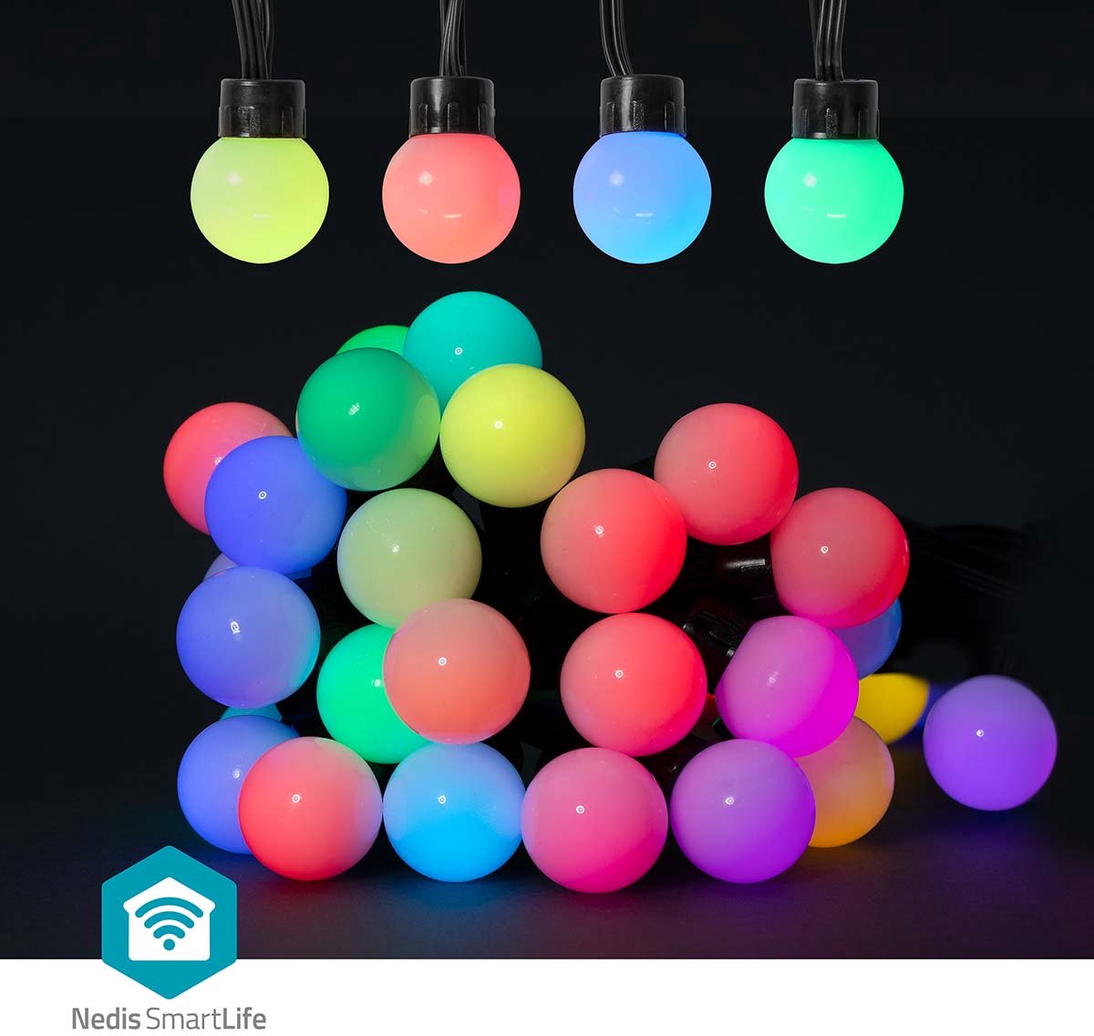 Nedis SmartLife - decoration lamp - LED - 5.65 W - RGB light - round