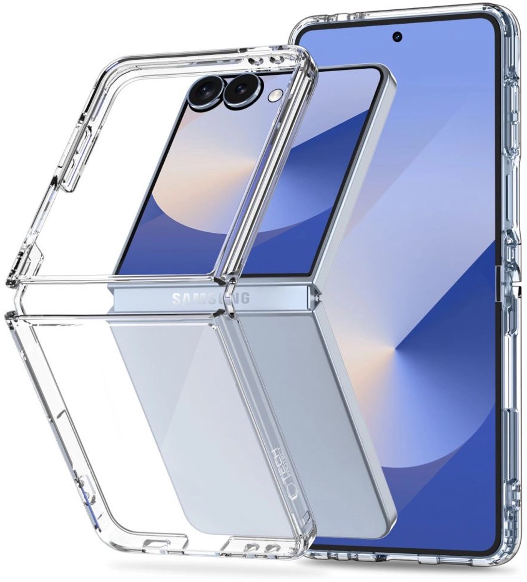 Tech-Protect FlexAir Hybrid Case for Samsung Galaxy Z Flip 7 - Transparent