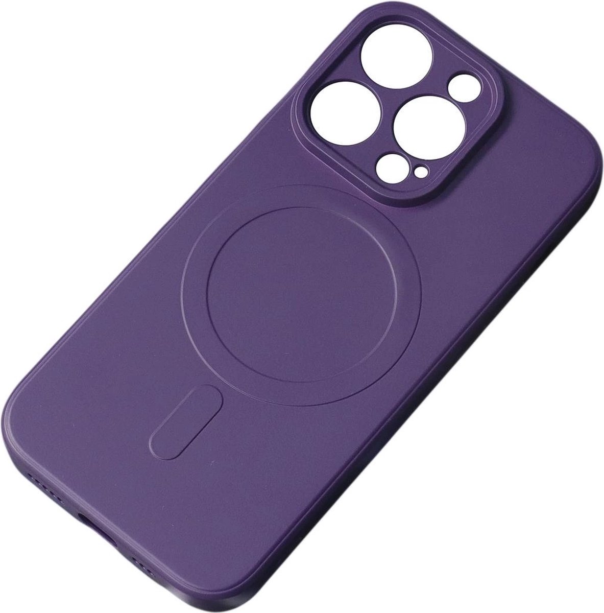 Hurtel MagSafe Compatible Silicone Case for iPhone 15 Pro Silicone Case - Purple