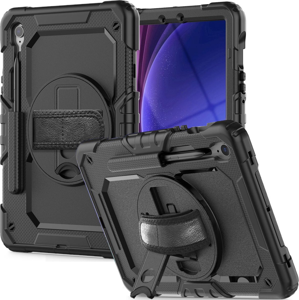 Tech-Protect Solid360 Case for Samsung Galaxy Tab S9 FE 10.9" X510 / X516B - Black