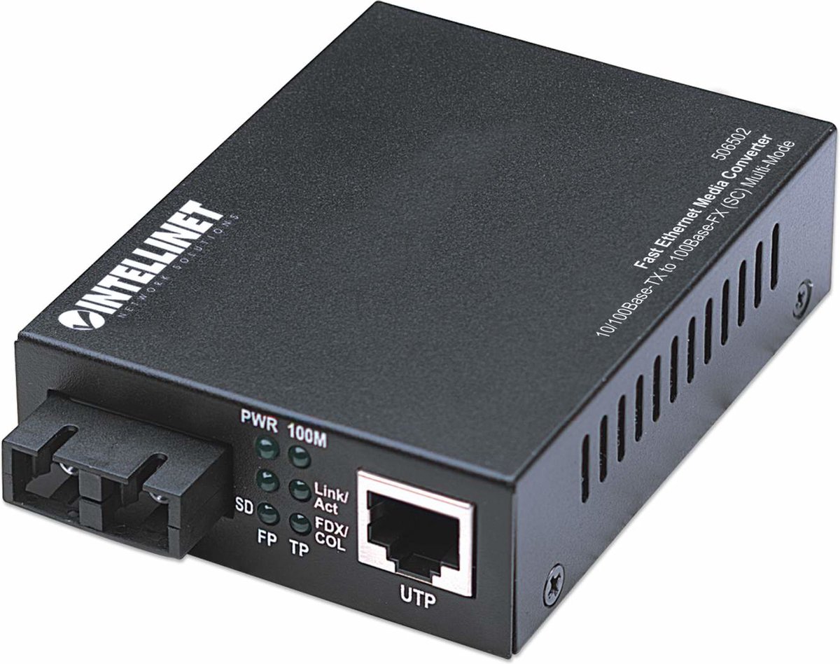 Intellinet 506502 LAN, SC Duplex Media converter di rete 100 MBit/s