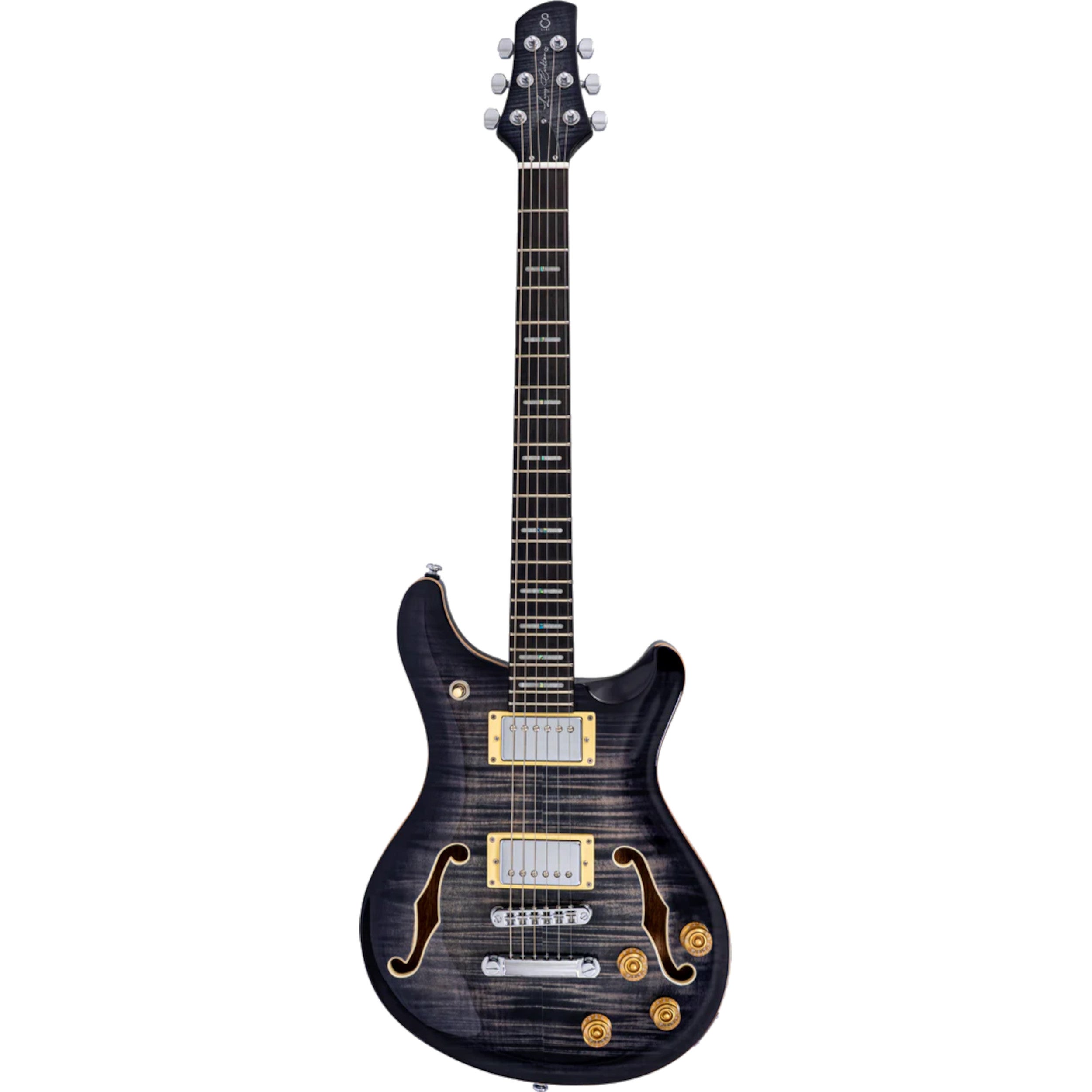 Sire Larry Carlton Q7 Hollow Transparent Black semi-acoustic guitar