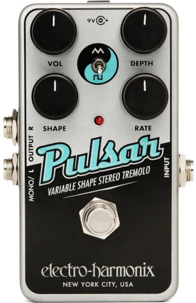 Electro Harmonix Nano Pulsar Variable Shape Stereo Tremolo Effects Pedal