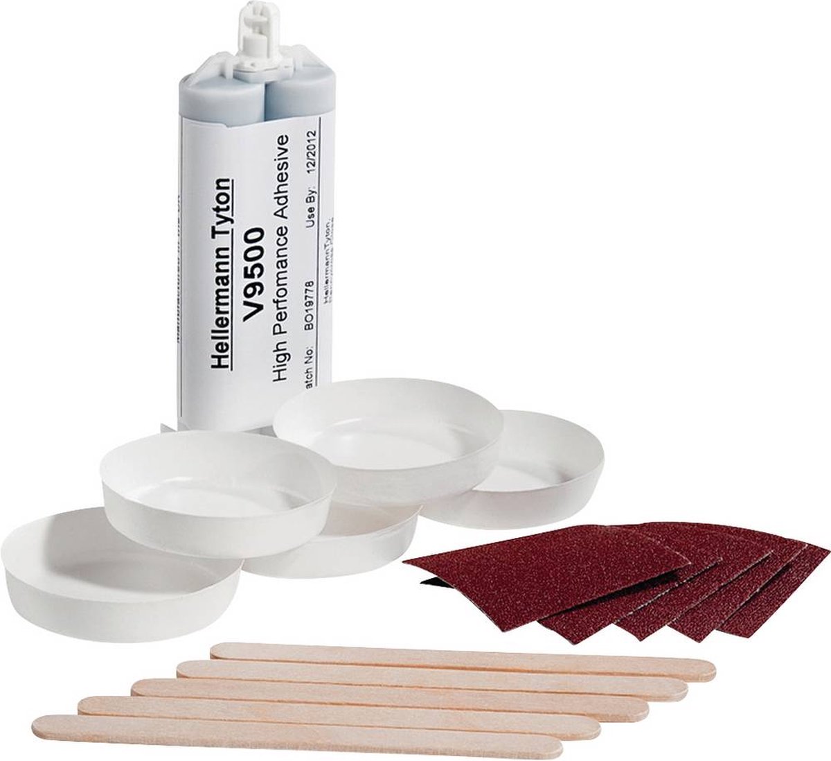 HellermannTyton 627-95001 Colla bicomponente per termoretraibili Nero 1 pz.