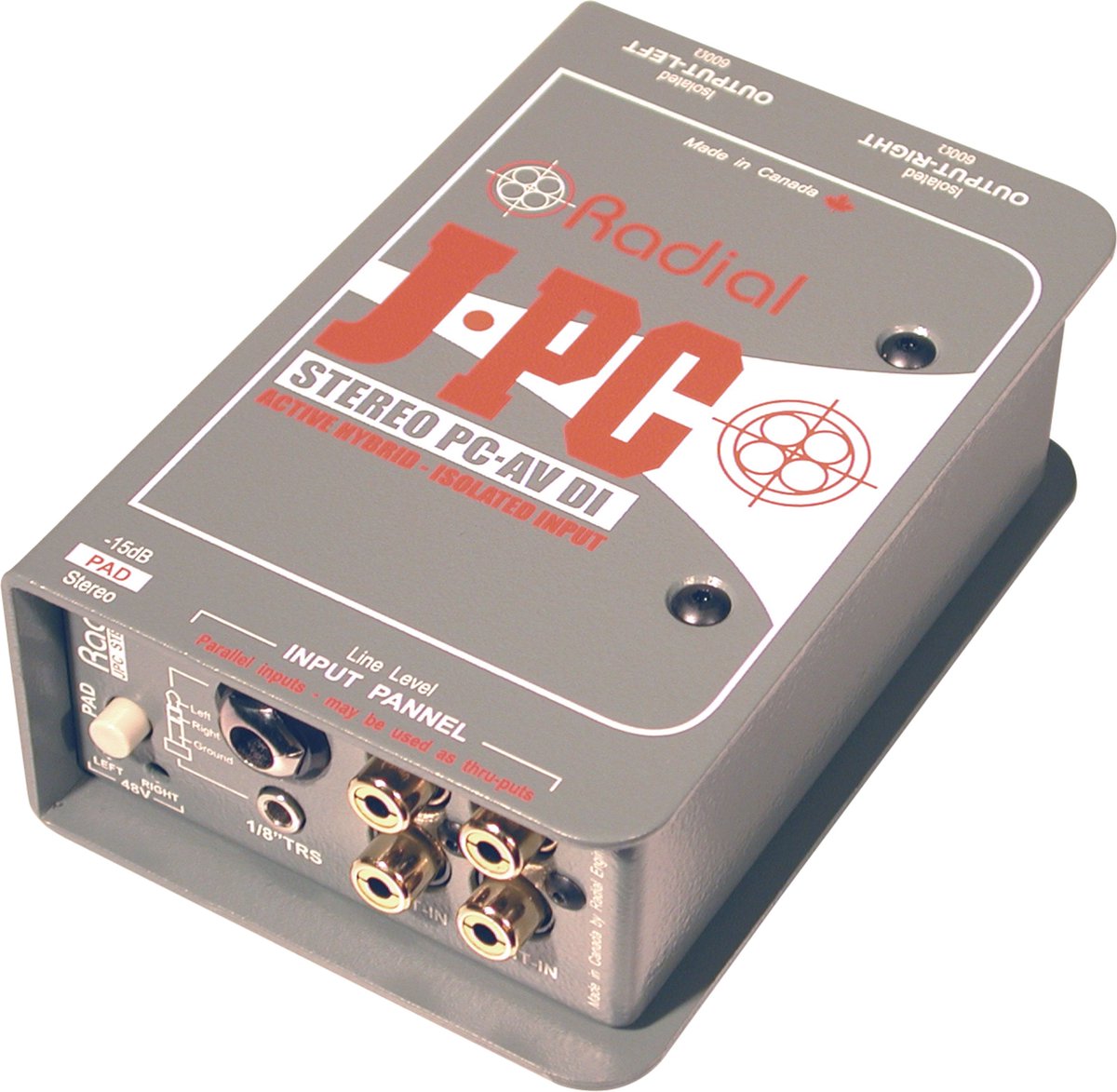 Radial JPC Active Stereo DI Box Laptops and Computers