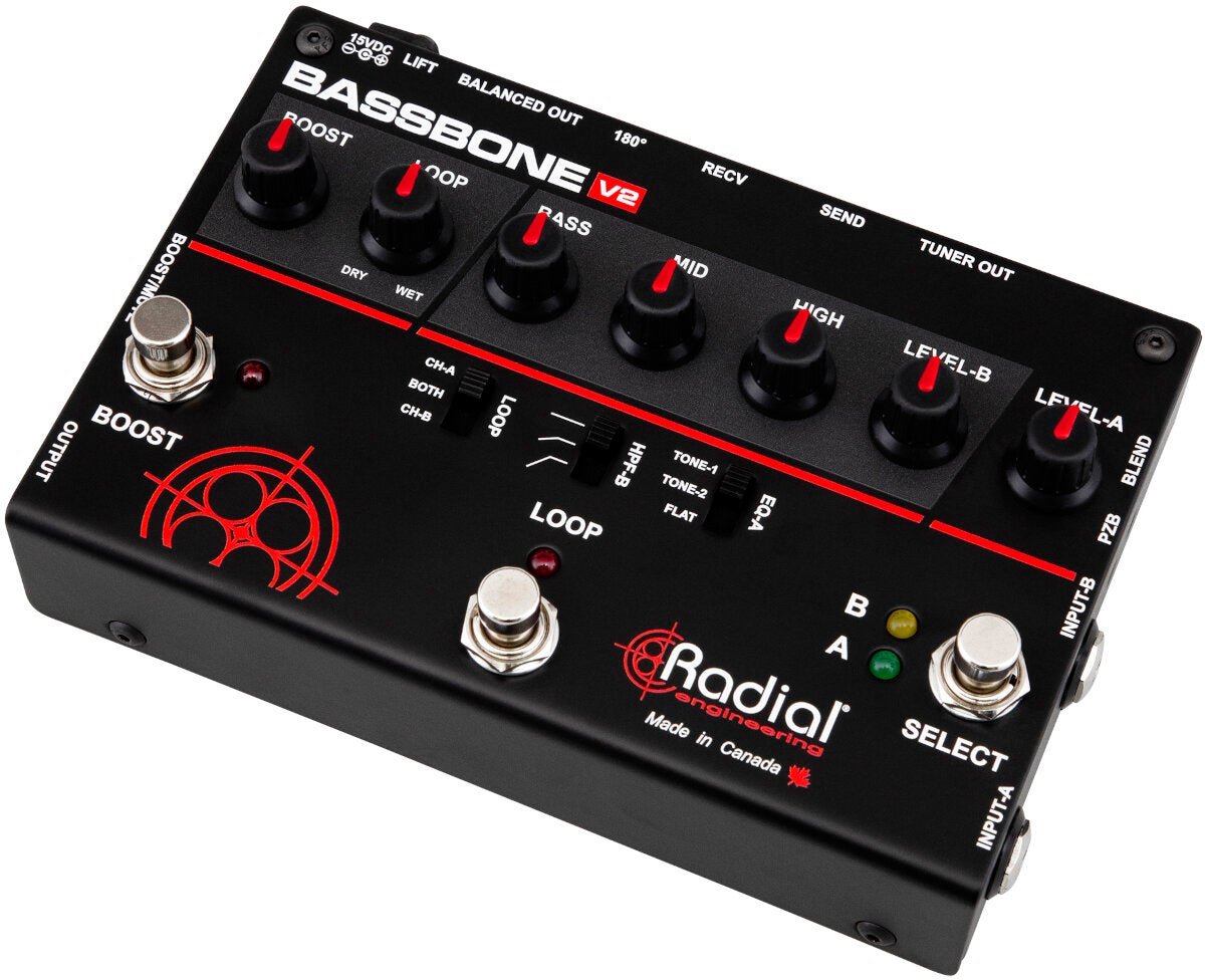Radial Bassbone V2 preamplificatore per strumenti bassi