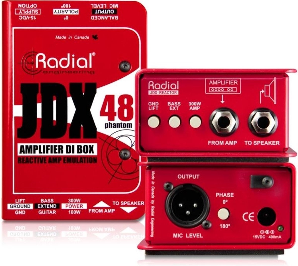 Radial JDX-48 Phantom amplificatore e DI box