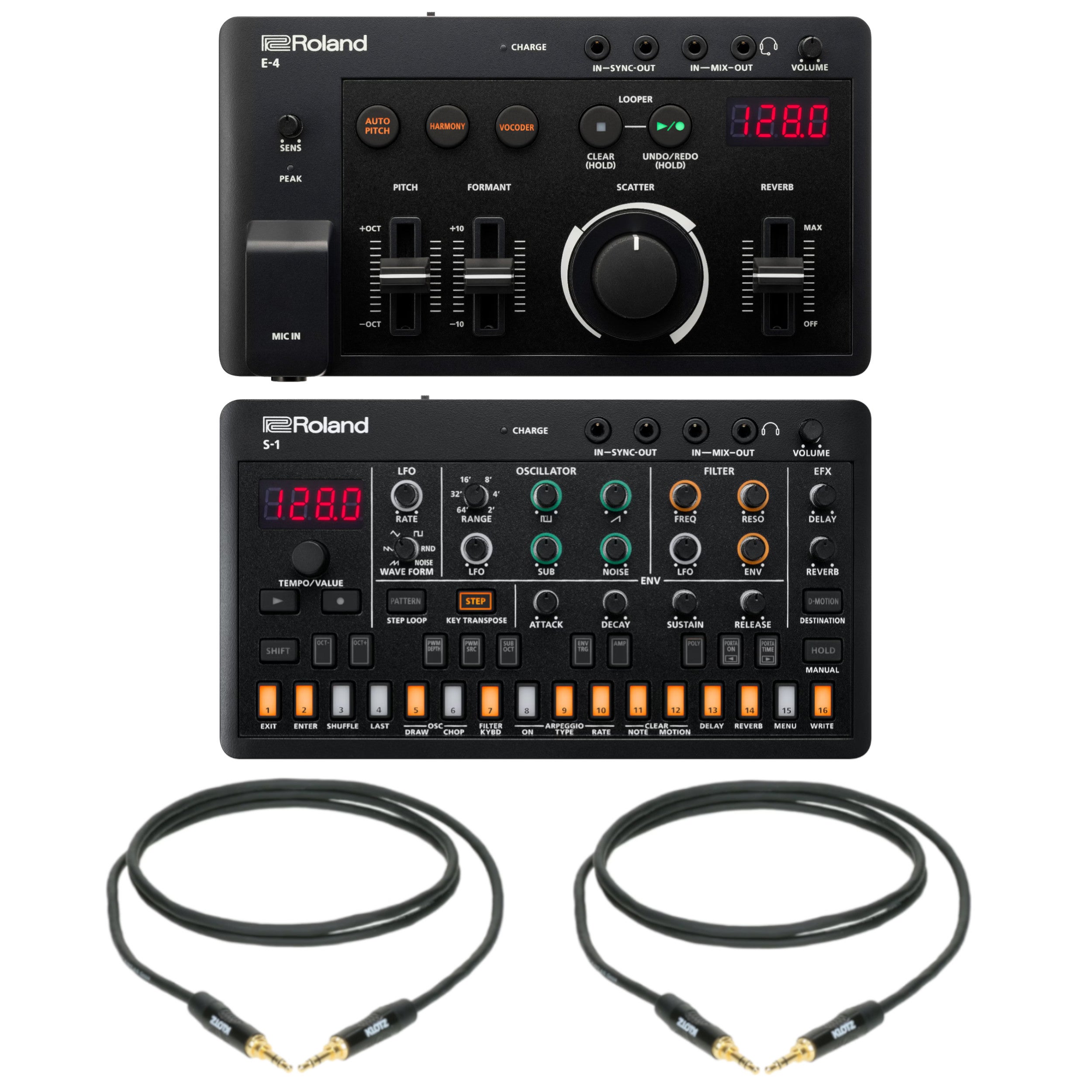 Roland AIRA Compact E-4 Voice Tweaker Vocal Lead Explorer set