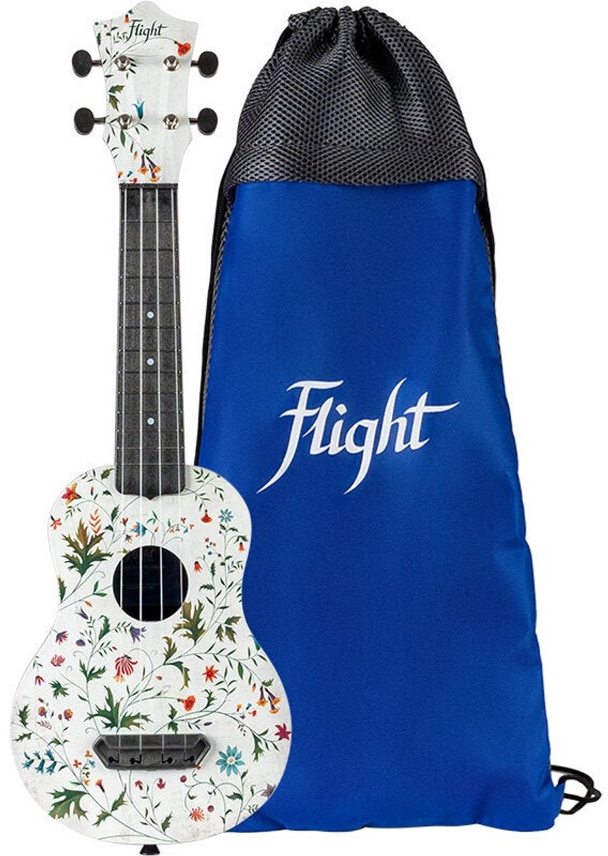 Flight Ultra Travel Series UTS-40 Flower Soprano Ukulele with Bag