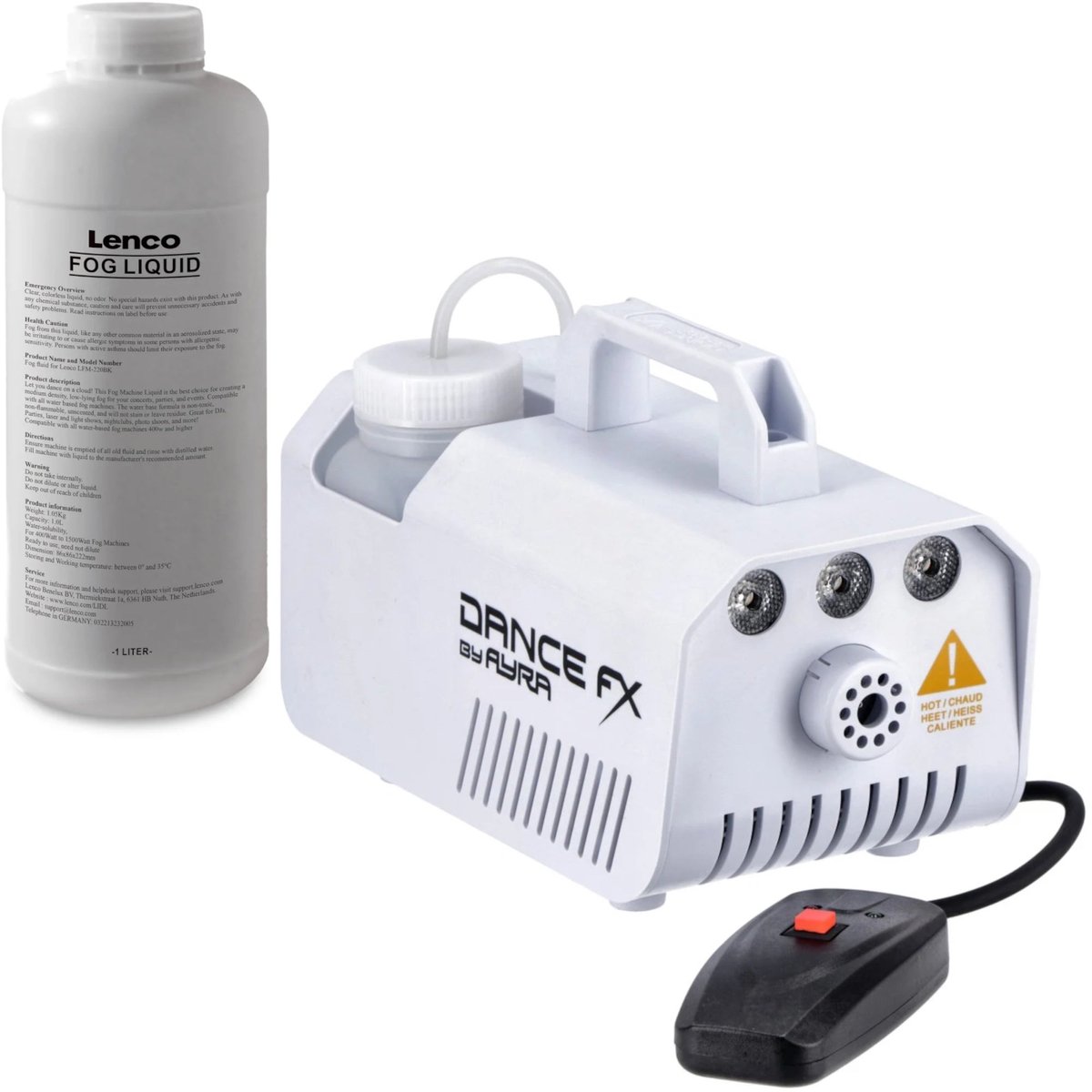 Ayra DanceFX F500L Smoke Machine + Smoke Fluid