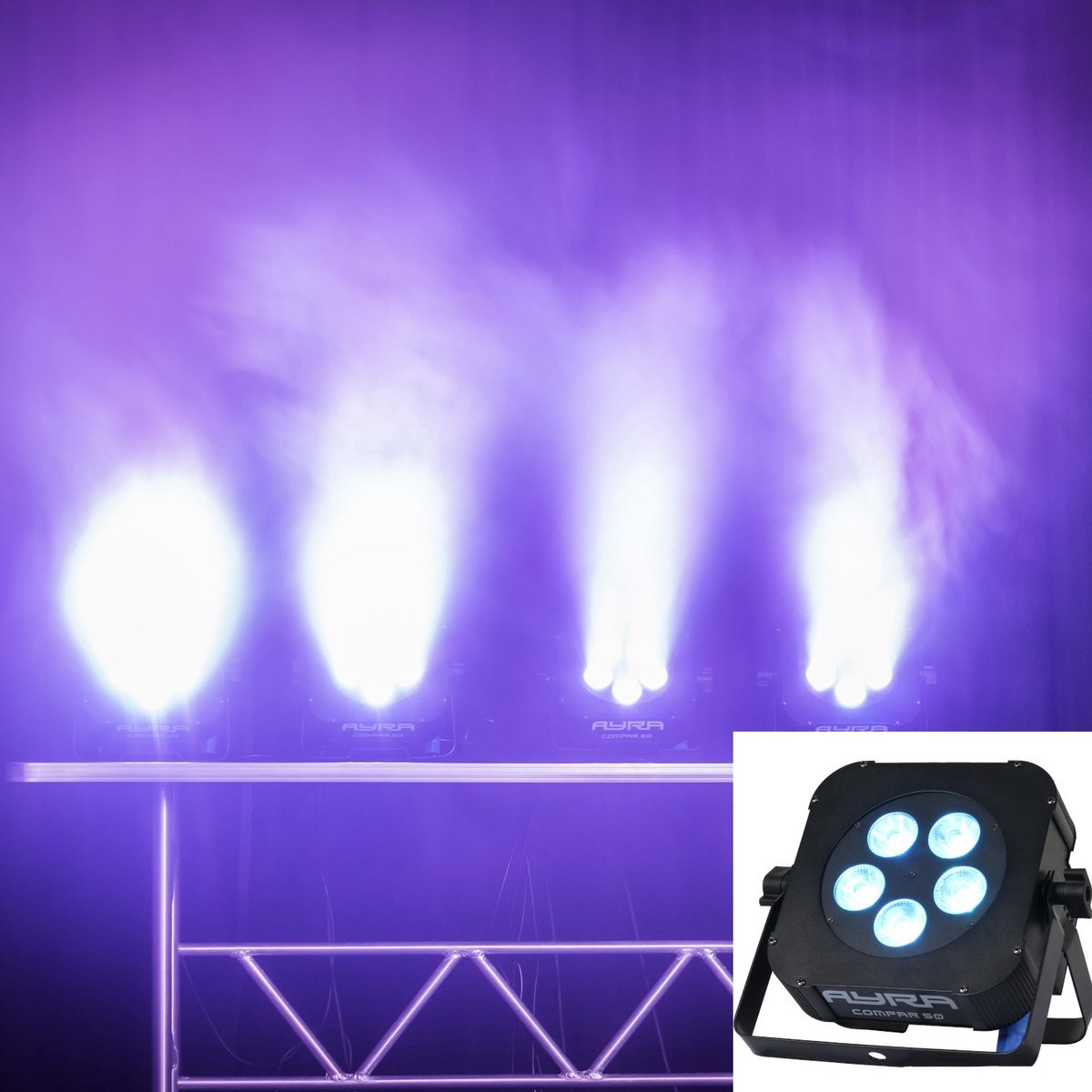(B-Stock) Compar 50 RGBAW + UV LED Projector