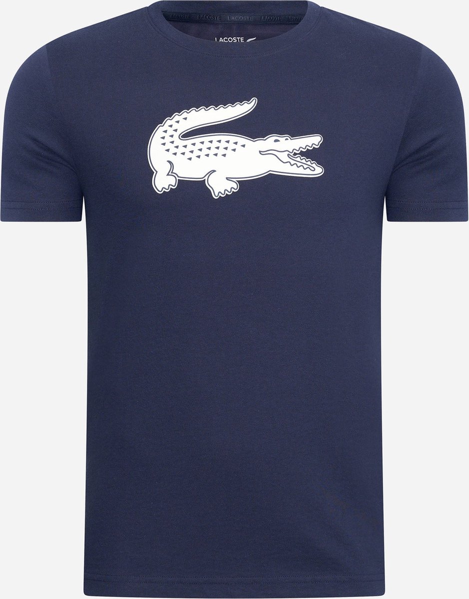T-Shirt Lacoste Regular Fit Baumwolle Blau Marine