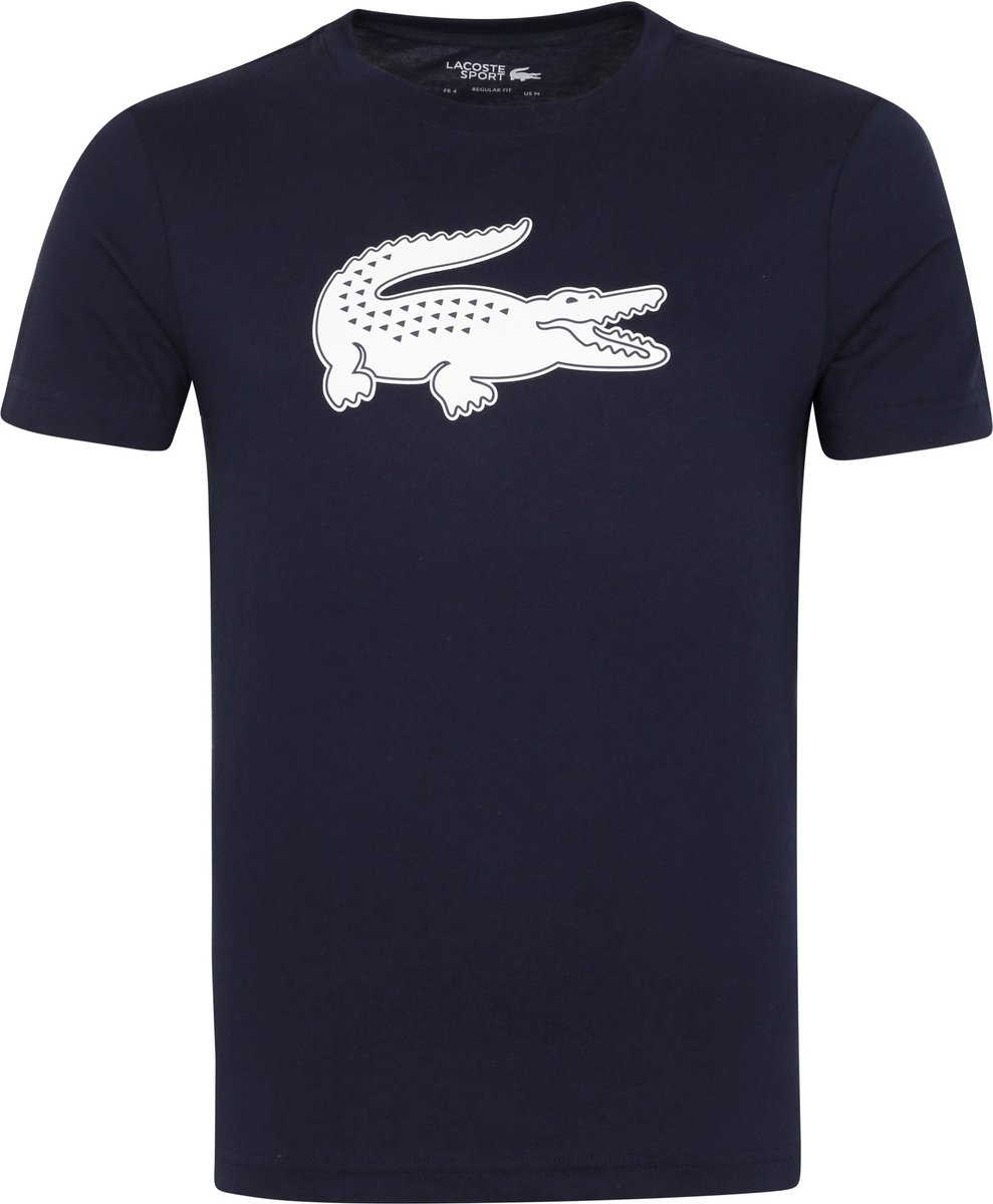 T-Shirt Lacoste Regular Fit Baumwolle Blau Marine