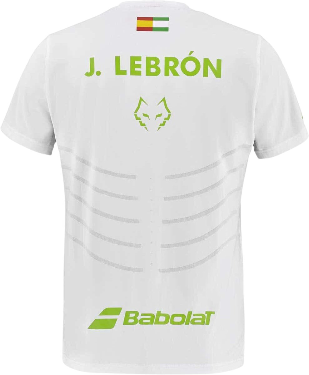 Babolat Replica T-Shirt Weiß/Weiß 2026 J. Lebron